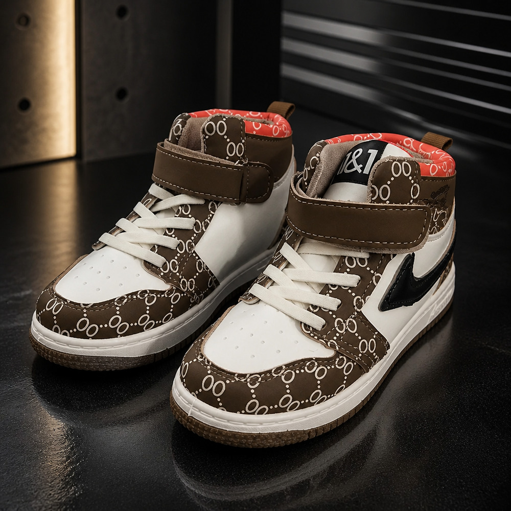 NWOB BOYS HOOK AND LOOP SNEAKERS SIZE EU31-US 13-1